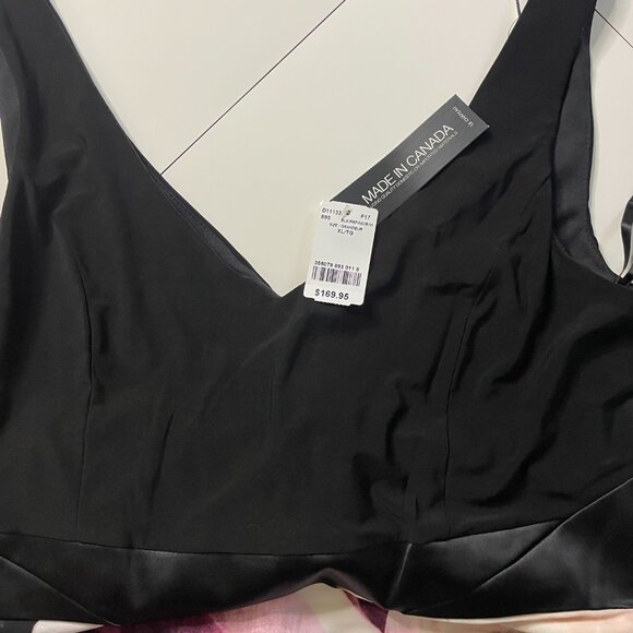 NWT Le Chateau Women’s Sleeveless Midi Dress Black Purple Pink Floral Size XL - Picture 8 of 11